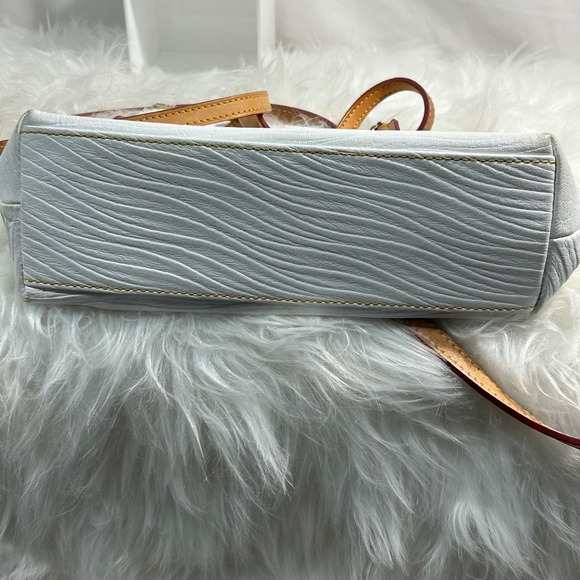 Dooney & Bourke White Pebble Leather Satchel Crossbody Bag - Picture 10 of 12